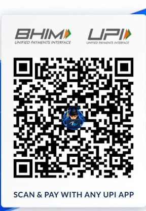 Razorpay UPI QR code to optionally support TypingHub. Tests stay free.